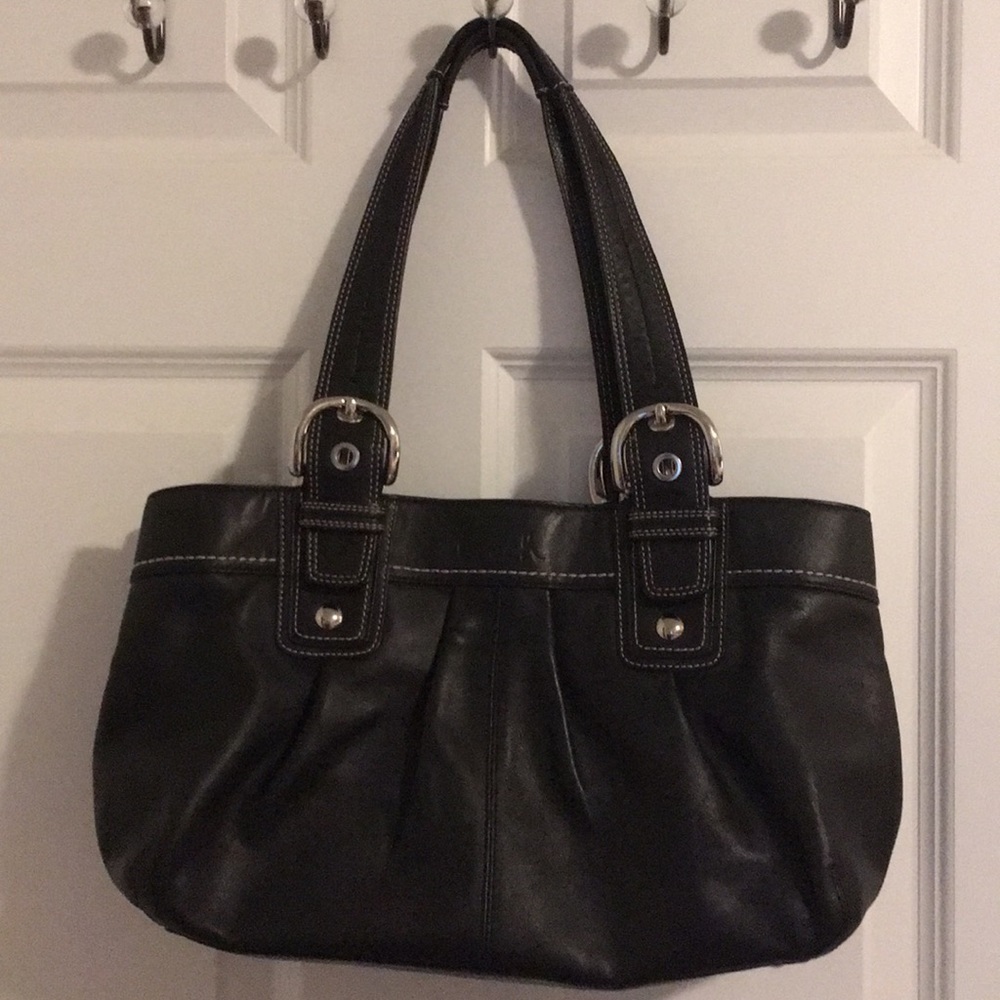 Coach Black Leather Handbag